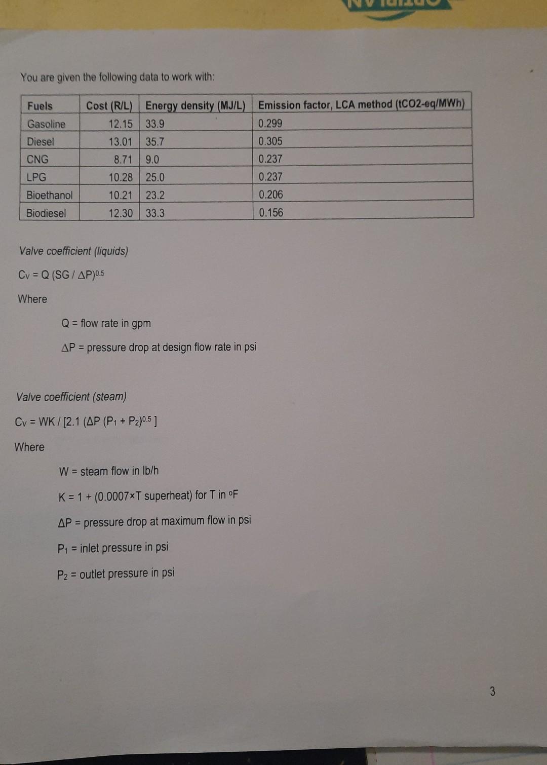 The Design Margin For The Flow Rate Is 10 You Must Design One Of The Following Sets Of Piping And Determine The Specs 3