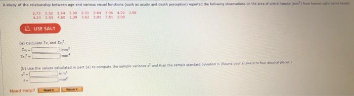 A Study Of The Relationship Between Age And Various Visual Functions Tuh As Acuity And Death Perception Reported The F 1