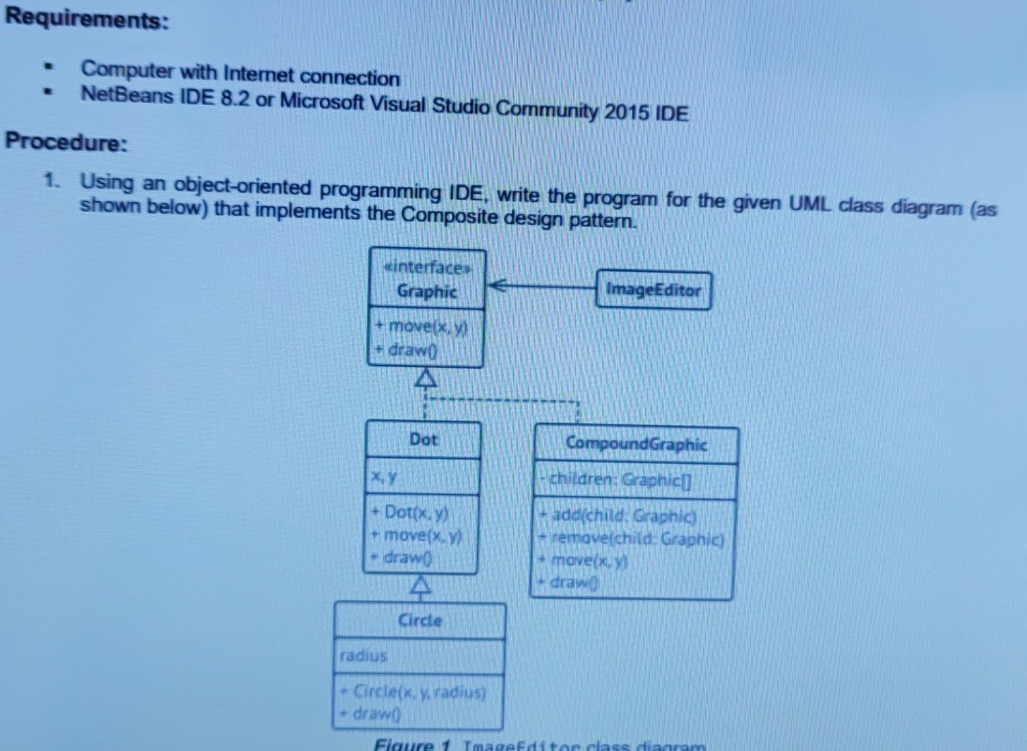 Requirements Computer With Internet Connection Netbeans Ide 8 2 Or Microsoft Visual Studio Community 2015 Ide Procedu 1