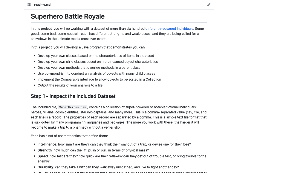 Readme Md Superhero Battle Royale In This Project You Will Be Working With A Dataset Of More Than Six Hundred Different 1