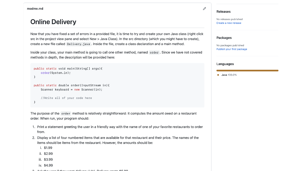 Readme Md Releases Online Delivery No Releases Published Create A New Release Now That You Have Fixed A Set Of Errors In 1