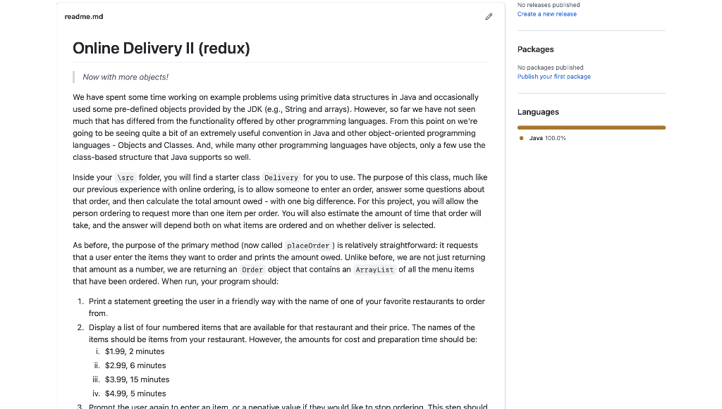 No Releases Published Create A New Release Readme Md Online Delivery Ii Redux Packages Now With More Objects No Packa 1