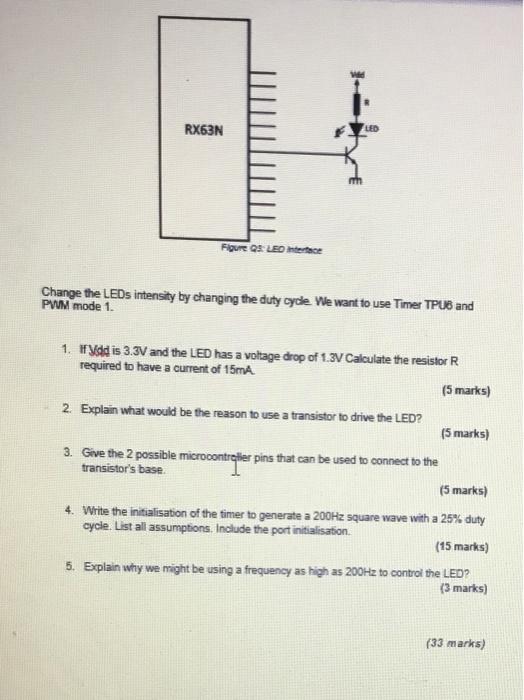 Rx63n Led Figure As Entertece Change The Leds Intensity By Changing The Duty Cyde We Want To Use Timer Tpub And Pwm Mode 1