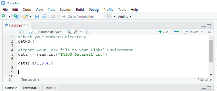 What Is Meant By The Question Below What Code Do I Write For The Output Or My Codes For The Rows Data C 1 3 4 Is Con 1