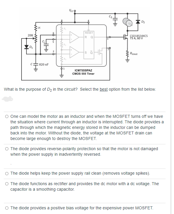 Vecq C2 1 20k Uooo Reset Ro Csd18534kcs 73 A 60 V D P1 W 2 Rumit C 820 Nf I Tinto Icm75551paz Cmos 555 Timer What Is 1