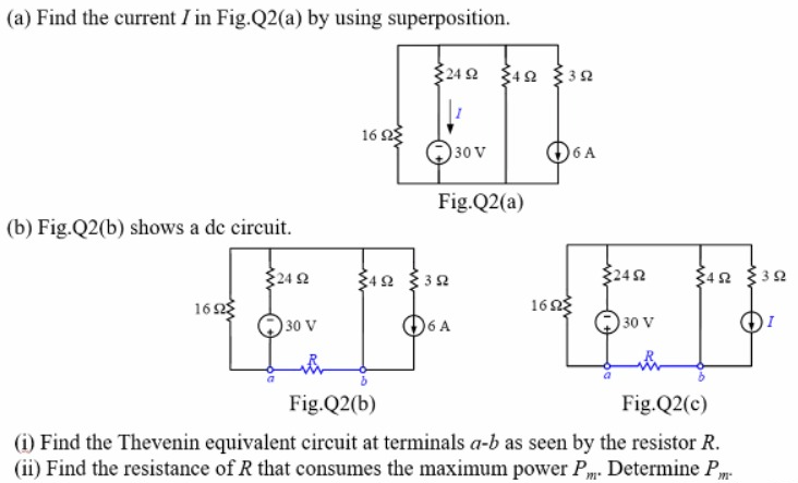 Urgent This Is An Exam Please Answer In 30 Mins I Find Thevenin Equivalent Circuit At Terminals A B By The Resistor 1