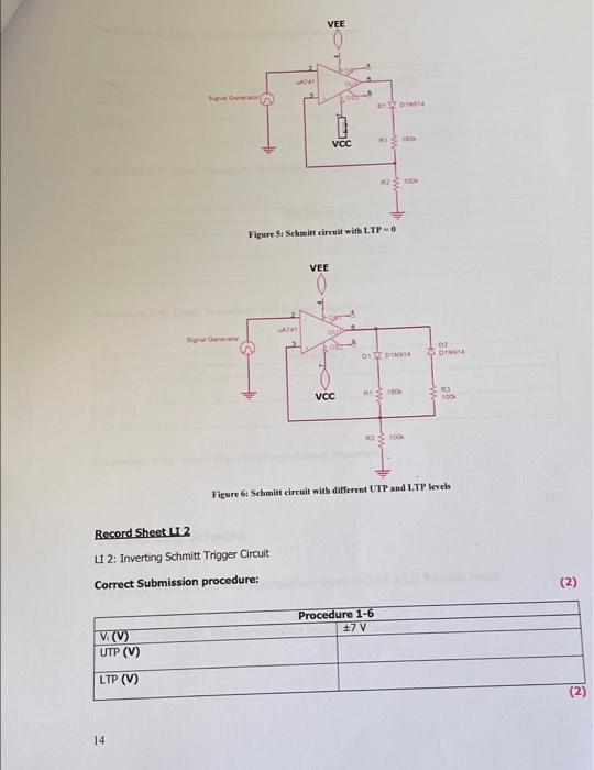 Laboratory Investigation 2 Op Amp Schmitt Trigger Circuits Objective An Inverting Schmitt Trigger Using An Op Amp Is F 2