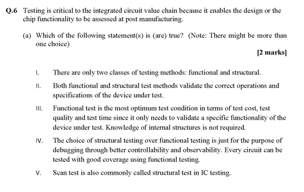 Explain Your Answer Behind Why The Statements Chosen Are True 1