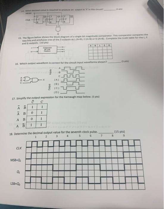 What Decimal Is Required To 19 013 Cuk 15 The Figure Below Shows The Block Diagram Of A Single De Compare This Comparat 1