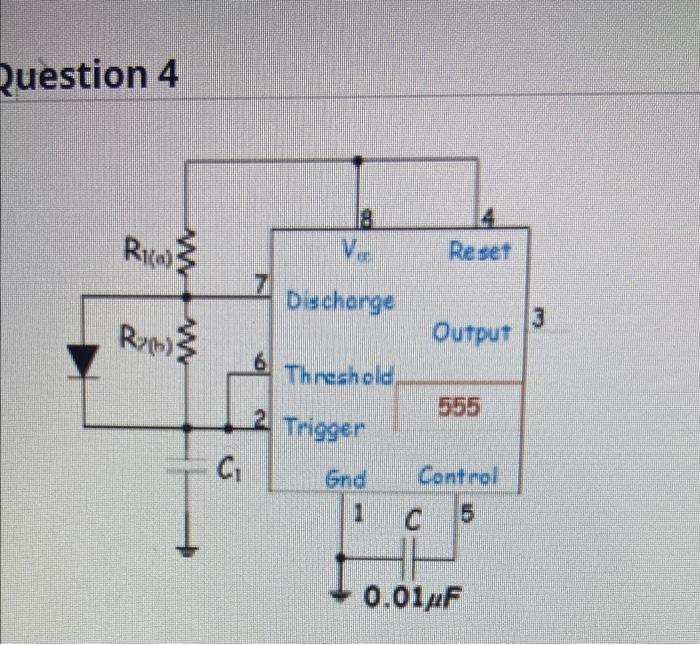 R Vo Vo Consider The Multivibrator Circut With R 5 Kn Ry 15 Kq And R 10 K And The Capacitor C 0 01 Pf Dotermine The 2