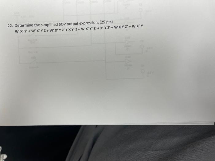 24 For The Following Circuit Determine The Eight Output Logic Levels Label The 8 Outputs With Variable Name That Is A 2