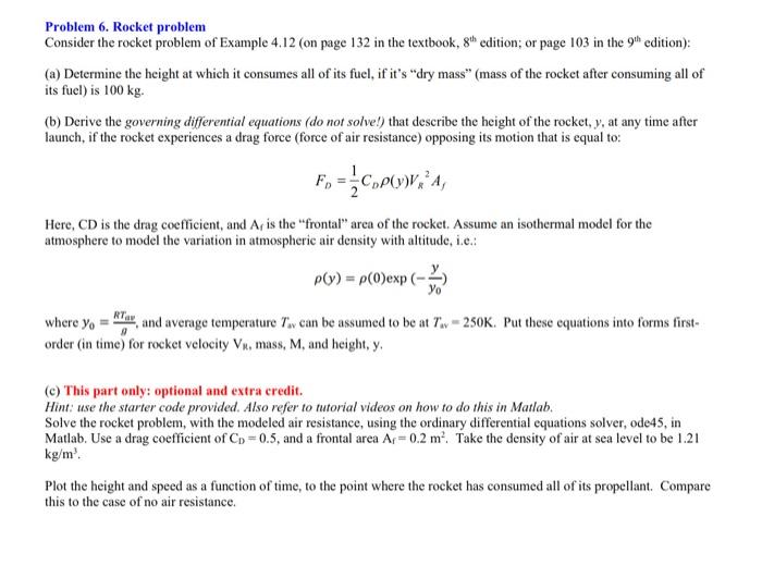 Example 4 12 Rocket Directed Vertically A Small Rocket With An Initial Mass Of 900 Kg Is To Be Launched Vertically Up 2