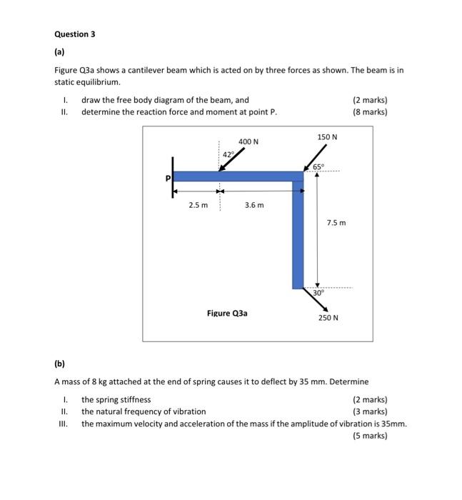 Question 1 A Figure Q1a Shows Two Particles Of Mass 4 Kg And 2 Kg That Are Connected By A Light String Passing Over A 3
