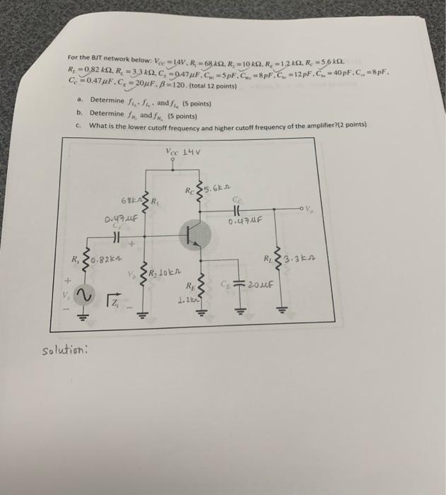 For The But Network Below Vec 14v R 68422 R 1019 R 1 2402 R 5 610 1 082 92 R 3 312 C 0474f C S 1