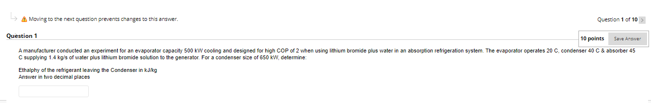 A Moving To The Next Question Prevents Changes To This Answer Question 1 Of 10 Question 1 10 Points Save Answer A Manuf 1