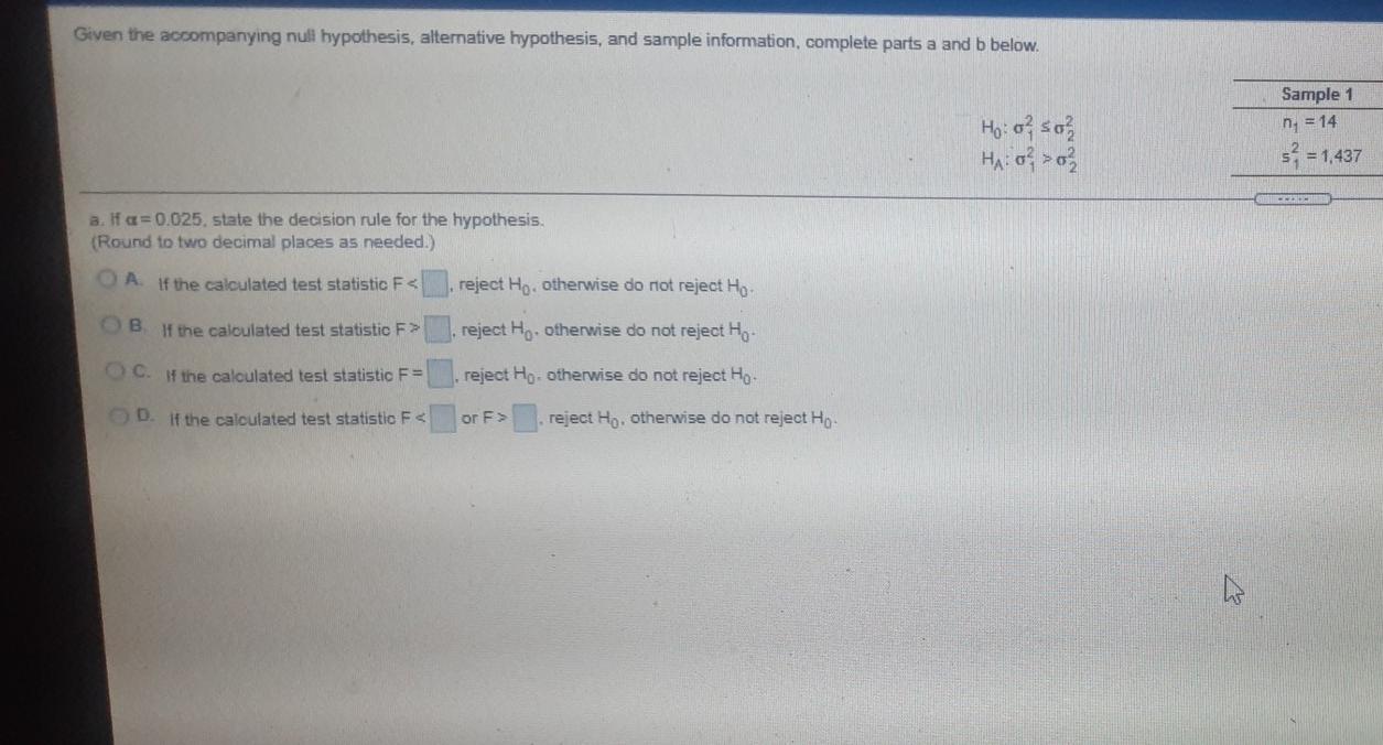 null hypothesis chance sample