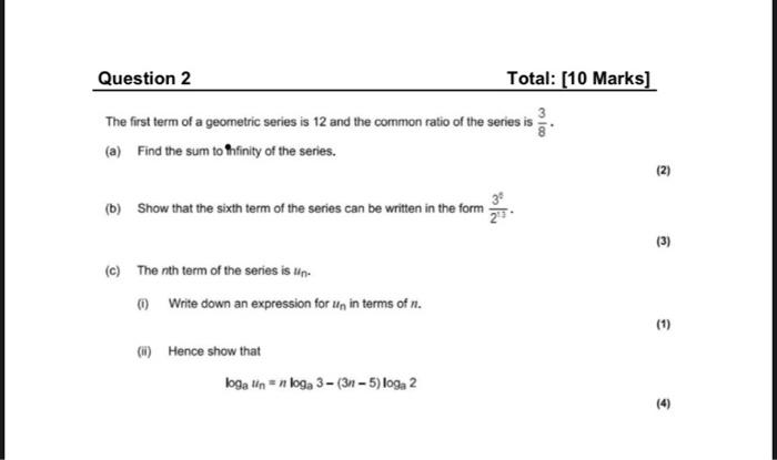 Question 1 Total 7 Marks A Curve Is Defined For 0sxs By The Equation Y X Cos 2x And Is Sketched Below M Dy A Fi 4