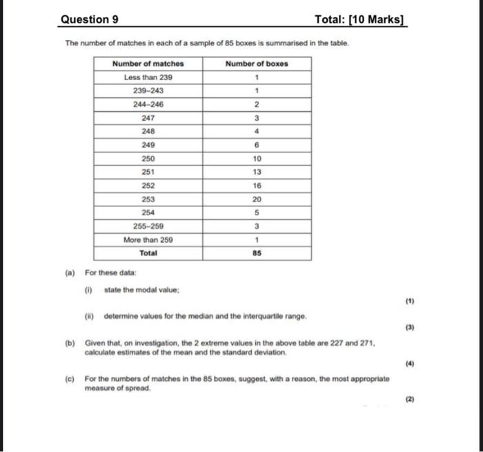 Question 5 Total 16 Marks Jennie Is A Piano Teacher Who Teaches Nine Pupils She Records How Many Hours Per Week They P 3