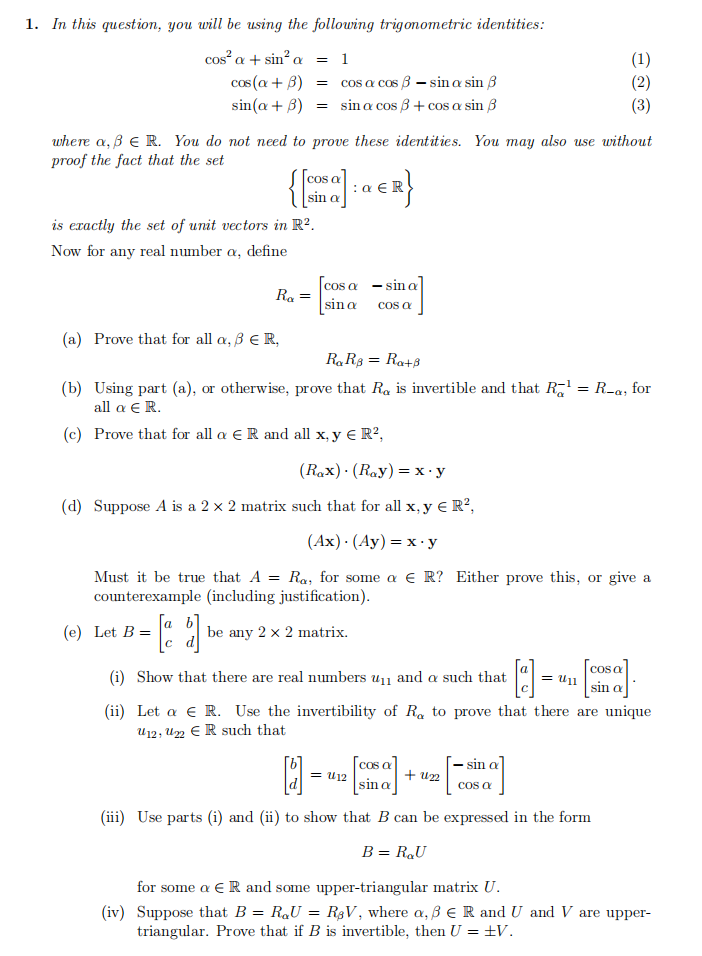 Please Answer Question Iv You Can Ignore The Rest Of The Question Thank You 1