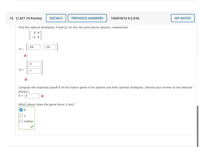 5 5 95 7 14 Points Details Previous Answers My Notes Player R Has A 1 Bill A 10 Bill And A 50 Bill Player C Has 4
