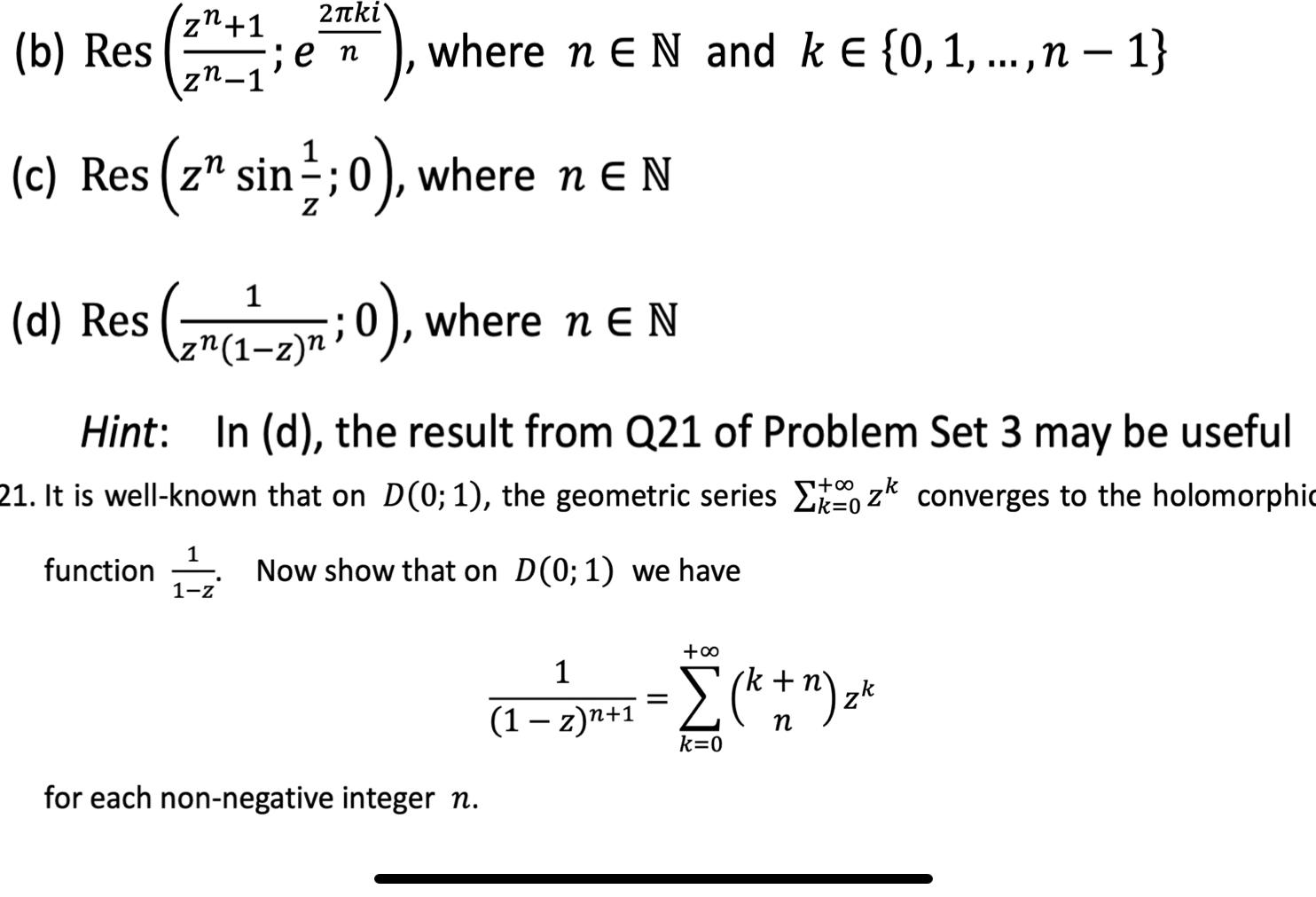 Don T Copy Other Solutions Compute The Following Residue 1