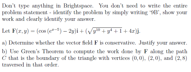 Don T Type Anything In Brightspace You Don T Need To Write The Entire Problem Statement Identify The Problem By Simpl 1