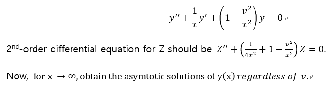 1 Y Y 1 12 X2 Y 0 1 V2 2nd Order Differential Equation For Z Should Be Z At2 1 3 2 0 Z Z 4 X2 2 Now 1