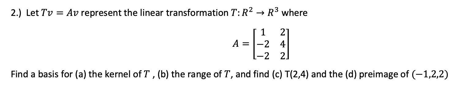 Using Linear Algebra 1