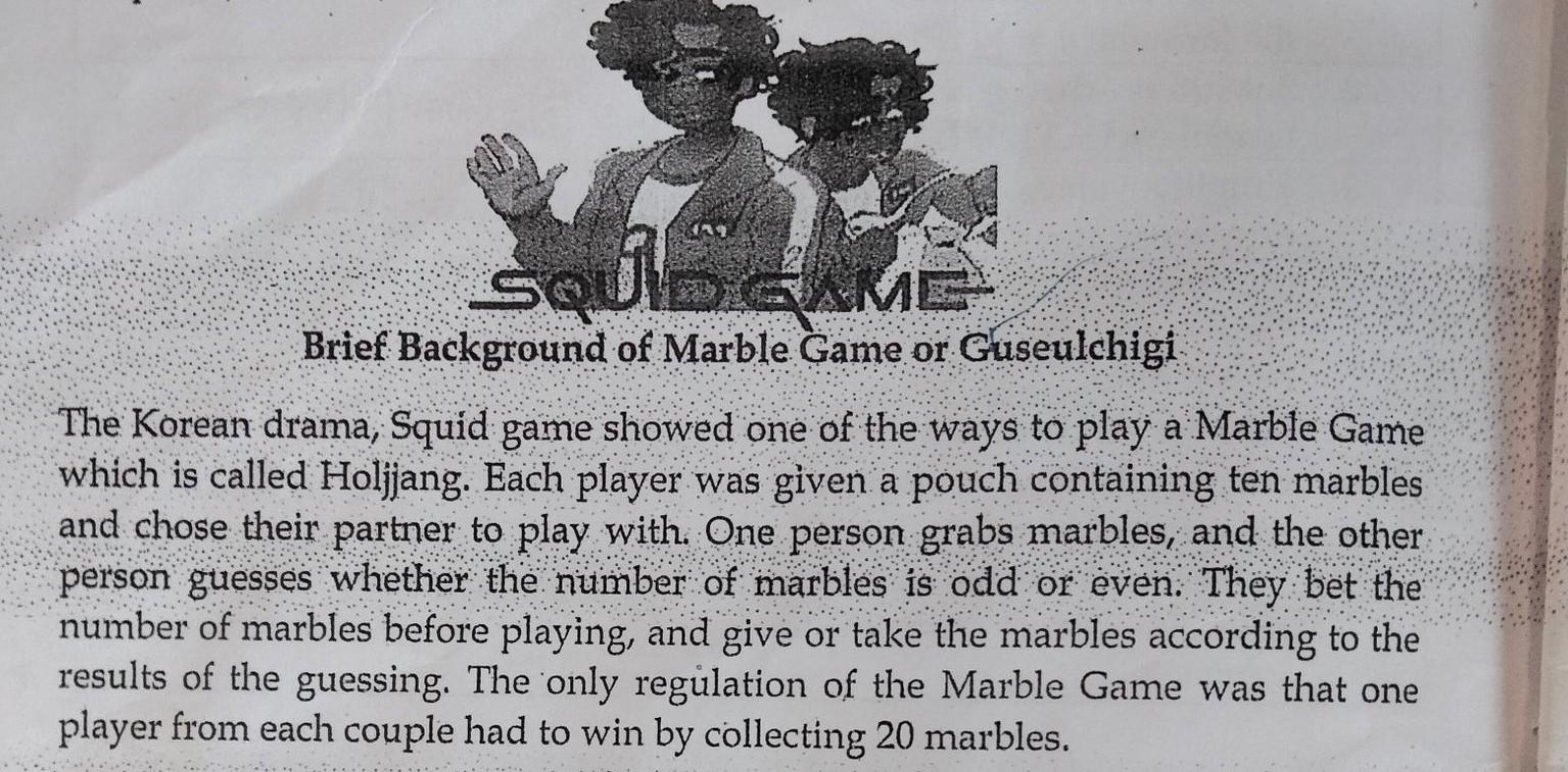 Soudalmi Brief Background Of Marble Game Or Guseulchigi The Korean Drama Squid Game Showed One Of The Ways To Play A Ma 1