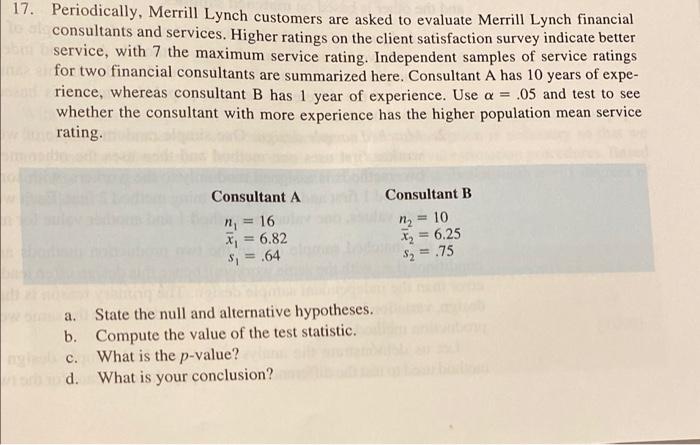 17 Periodically Merrill Lynch Customers Are Asked To Evaluate Merrill Lynch Financial Consultants And Services Higher 2