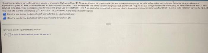 B What Is The Effect Size C Explain The Results To A Person Who Has Never Had A Course In Statistics 1