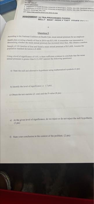Wh Partment Of A Wau Theme Maa Assignment Ultra Processed Foods Selly Ban Highly Tayo Ate Question According To The Na 1