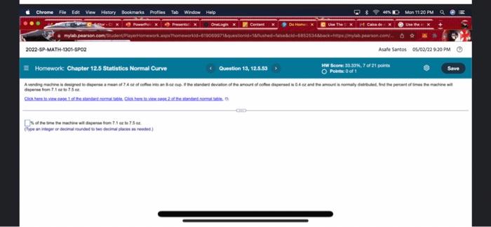 Assume That The Mathematics Scores On The Sat Are Normally Distributed With A Means Of 500 And A Standard Deviation Of 1 7