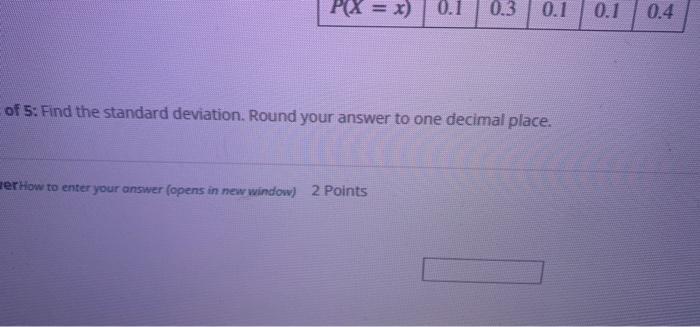 Consider The Following Data 7 8 9 To Pox 1 01 03 0 1 0 1 0 4 Step 1 And The Expected Valde Ex Bound Your Answer To 3