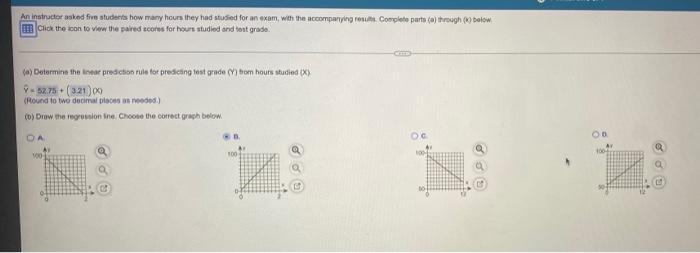 An Instructor Asked Five Students How Many Hours They Had Studied For An Exam With The Accompanying Result Complete Par 1