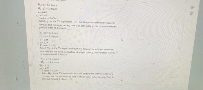 Primary Data Analysis Indicate At It Is Reasonable To Use Aftest To Carry Out The Specified Hypothesis Test Perform The 3