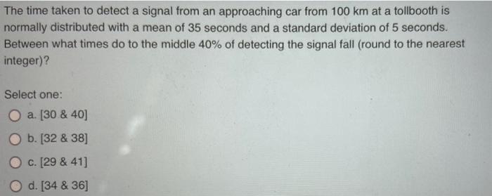 The Speed On The North South Highway In Jamaica Is Normally Distributed With Mean 80 Km Hr And Standard Deviation 10 Km 2