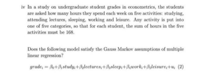 Vi What Is The Var Vii Suppose You Are Considering Including An Additional Explanatory Factor Age How Would You Ca 2