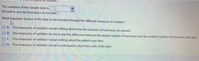 Listed Below Are The Numbers Of Hurricanes That Occurred In Each Year In A Certain Region The Data Are Listed In Order 4