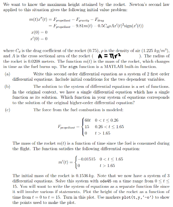 Need Help On Parts A To C And Part C Requires Matlab To Do The Computation Best To Provide Both The Plot And The Code 1