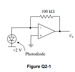 Figure Q2 1 On The Following Page Shows A Photodiode Circuit For Measuring Small Changes In The Intensity Of Infrared 2