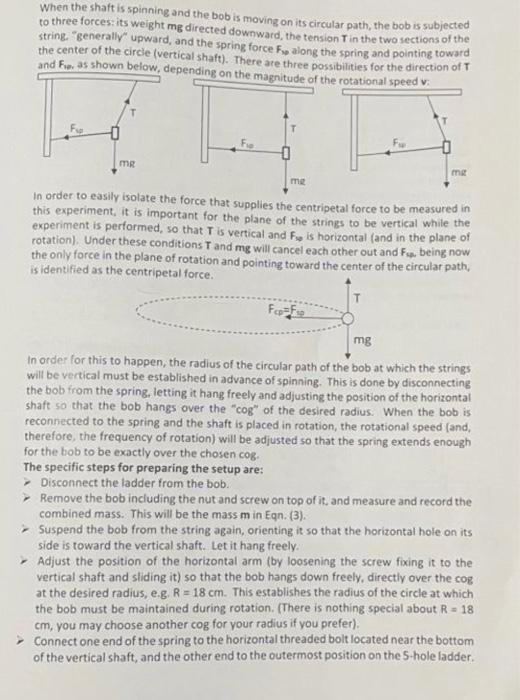 Objective Circular Motion The Purpose Of This Experiment Is To Test The Validity Of Newton S Z Law As It Applies To Th 2