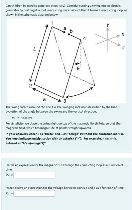 Can Children Be Used To Generate Electricity Consider Turning A Swing Into An Electric Generator By Building It Out Of 1