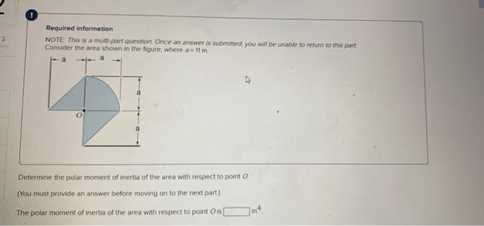 Required Information Note This Is A Must Part Question Once An Answer Is Submitted You Will Be Unable To Return To Thi 1