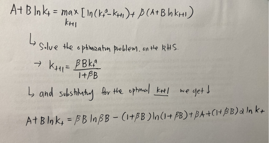 The Optimal Value Of Kt 1 Is Written As Below And By Plugging This Into The First Equation The Last Equation Comes Out 1
