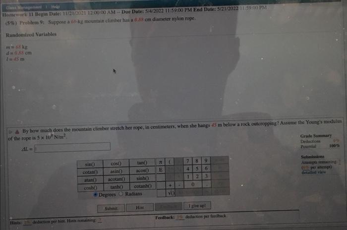 Homework 11 Begin Date 11 2002 12 00 00 Am Due Date 5 4 2022 11 59 00 Pm End Date 5 21 2022 11 59 00 Pm 155 Proble 1