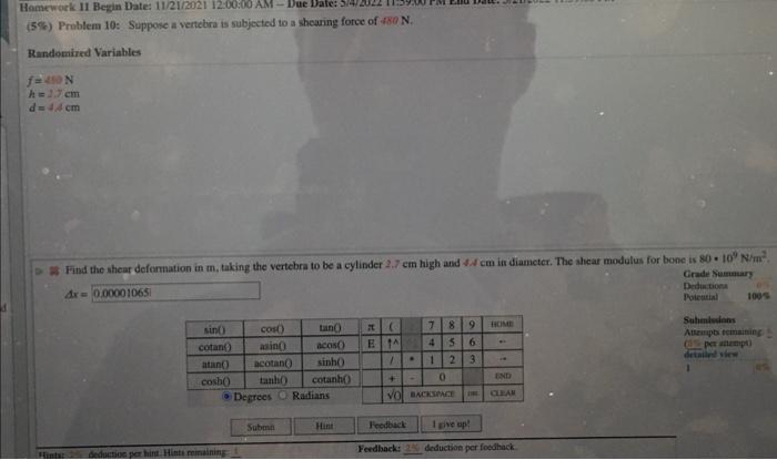 Homework 11 Begin Date 11 2002 12 00 00 Am Due Date 5 4 2022 11 59 00 Pm End Date 5 21 2022 11 59 00 Pm 155 Proble 2