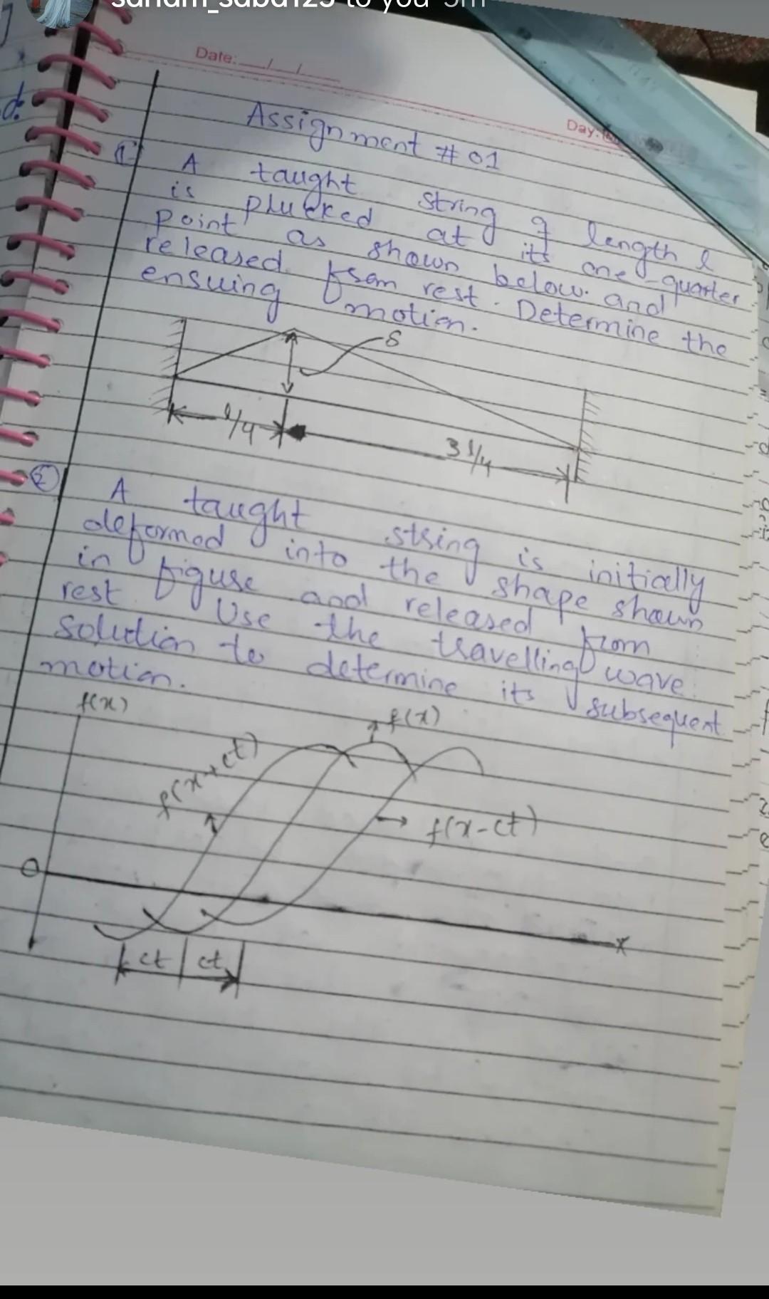 Date Day A Assignment 01 Taught At Litt Length Ensuing Plucked Peleased Komotion Guarter Shown Below And Rest Dete 1