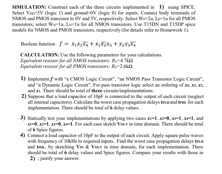 Simulation Construct Each Of The Three Circuits Implemented In 1 Using Spice Select Vod 5v Logic 1 And Ground 0v L 1
