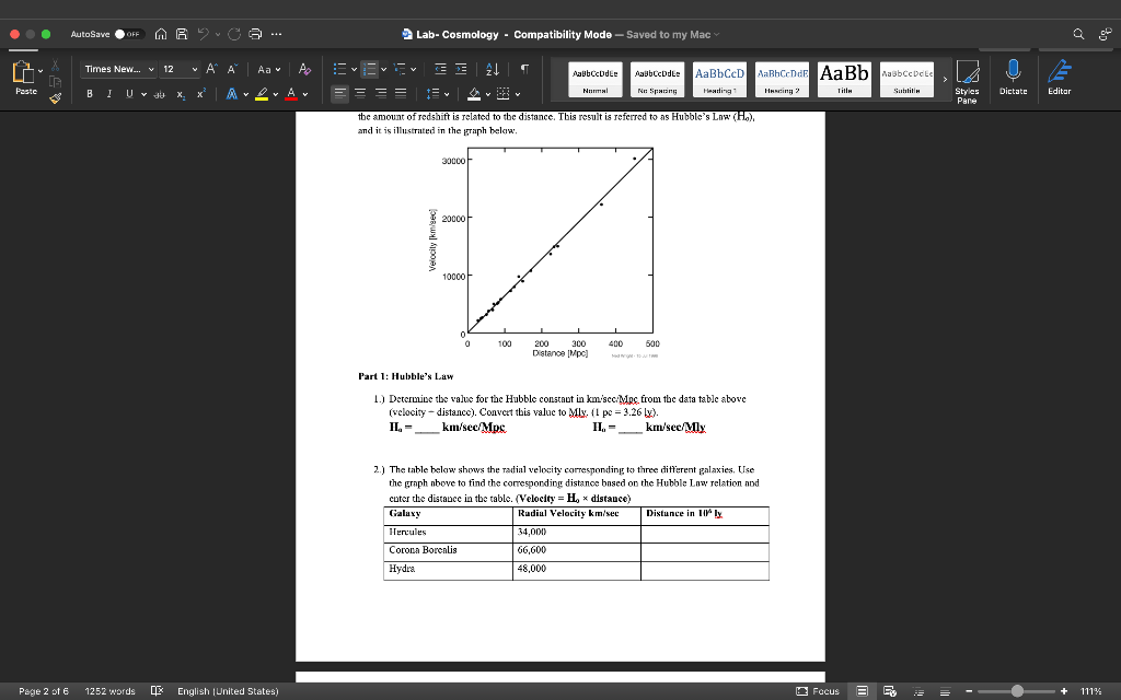 Autosave Off Off Arco Lab Cosmology Compatibility Mode Saved To My Mac A Sp X C Times New V 12 A A Aav A E 1